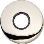 Rozet bol rond verdekt kunststof nikkel Rozet bol rond verdekt kunststof nikkel