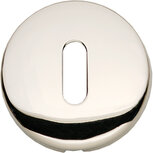 Sleutelplaatje bol rond verdekt kunststof nikkel Sleutelplaatje bol rond verdekt kunststof nikkel