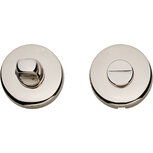 WC-sluiting 8mm bol rond verdekt kunststof nikkel WC-sluiting 8mm bol rond verdekt kunststof nikkel