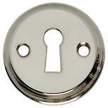 Sleutelplaatje schroefgat nikkel Sleutelplaatje schroefgat nikkel