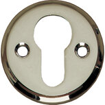 Profielcilindergat plaatje schroefgat nikkel Profielcilindergat plaatje schroefgat nikkel