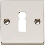 Sleutelplaatje vierkant groot nikkel Sleutelplaatje vierkant groot nikkel