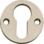 Profielcilindergat plaatje rond plat 42mm nikkel Profielcilindergat plaatje rond plat 42mm nikkel