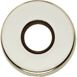 Rozet rond verdekt kunststof nikkel Rozet rond verdekt kunststof nikkel