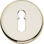 Sleutelplaatje rond verdekt kunststof nikkel Sleutelplaatje rond verdekt kunststof nikkel