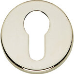 Profielcilindergat plaatje rond verdekt kunststof nikkel Profielcilindergat plaatje rond verdekt kunststof nikkel