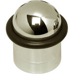 Deurstop met ring nikkel