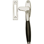 Raamsluiting links nikkel/zwart hout Raamsluiting links nikkel/zwart hout