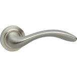 Deurkruk Firenze op rozet nikkel mat Deurkruk Firenze op rozet nikkel mat