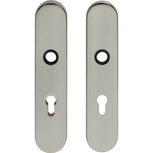 SKG3 Veiligheid-schilden doorgaand profielcilindergat 72mm nikkel mat SKG3 Veiligheid-schilden doorgaand profielcilindergat 72mm nikkel mat