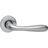 Deurkruk Rond en rozet met nok aluminium F9 Deurkruk Rond en rozet met nok aluminium F9