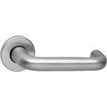 Deurkruk Vleugel/grip op rozet met nok aluminium F9 Deurkruk Vleugel/grip op rozet met nok aluminium F9