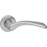 Gatdeel links Vleugel/grip op rozet met nok aluminium F9 Gatdeel links Vleugel/grip op rozet met nok aluminium F9