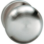 Knop paddestoel vast op rozet 10mm met nokken RVS Knop paddestoel vast op rozet 10mm met nokken RVS