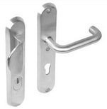 SKG3 NM-Veiligheid-schilden greep/kruk profielcilindergat 72mm met kerntrek beveiliging RVS SKG3 NM-Veiligheid-schilden greep/kruk profielcilindergat 72mm met kerntrek beveiliging RVS