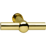 Deurkruk L/T-model messing ongelakt Deurkruk L/T-model messing ongelakt