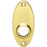 Rozet ellips messing ongelakt