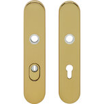 SKG3 Veiligheid-schilden doorgaand profielcilindergat 92mm met kerntrek beveiliging messing ongelakt SKG3 Veiligheid-schilden doorgaand profielcilindergat 92mm met kerntrek beveiliging messing ongelakt