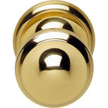 Voordeurknop Venere 70mm messing ongelakt Voordeurknop Venere 70mm messing ongelakt