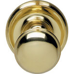 Voordeurknop ø55/75mm messing ongelakt Voordeurknop ø55/75mm messing ongelakt