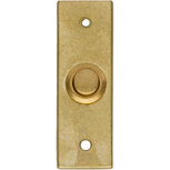 Beldrukker rechthoekig smal messing getrommeld Beldrukker rechthoekig smal messing getrommeld