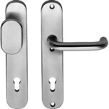 SKG3 Nobile-veiligheid-schilden greep/kruk profielcilindergat 92mm RVS SKG3 Nobile-veiligheid-schilden greep/kruk profielcilindergat 92mm RVS