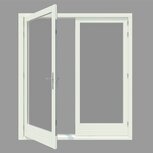 TUINDEUR KOZIJN INCL HARDHOUTEN TUINDEUREN