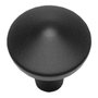 Knop punt rond 20mm mat zwart