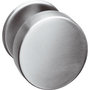 Knop 218610 rond centraal vast op plat verdekte rozet ø50x4mm met stift M10/8x85 RVS