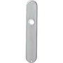 Langschild ovaal 220x41mm WC72/8mm RVS