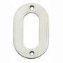 Huiscijfer 0 100mm opschroevend RVS