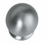 Knop 852020 bolrond achterplaat ø20mm RVS